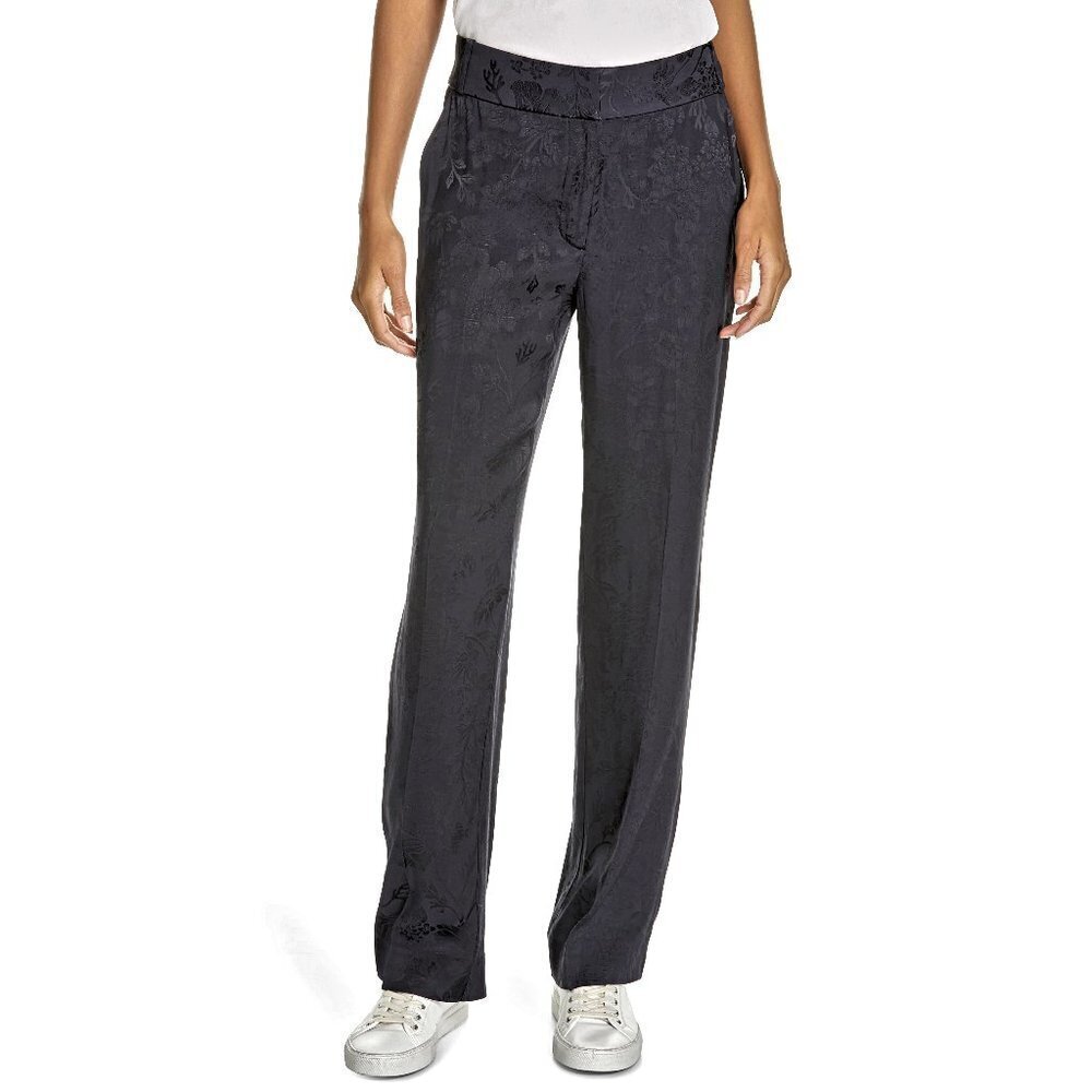 New w/Tags - Equipment "Lita" Brocade Silky Trousers, color Eclipse, sz 2 or S,M